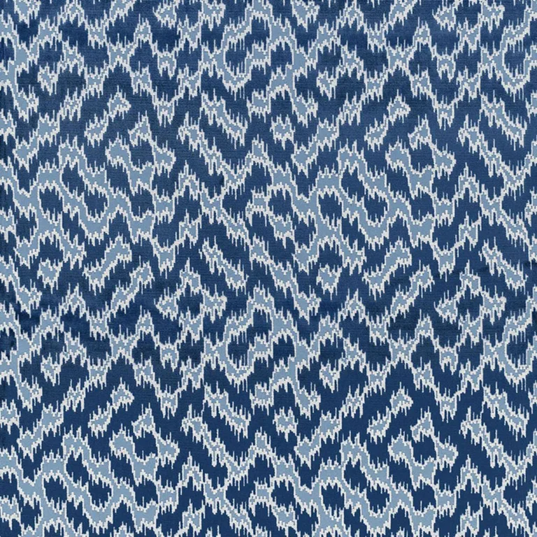 Schumacher 68671 Serenissimo Velvet Water fabric swatch