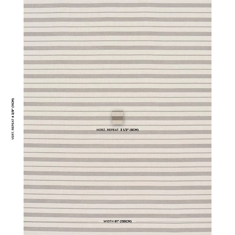 Schumacher 84273 Serra Mesa Indoor/Outdoor Stripe Burlap fabric swatch