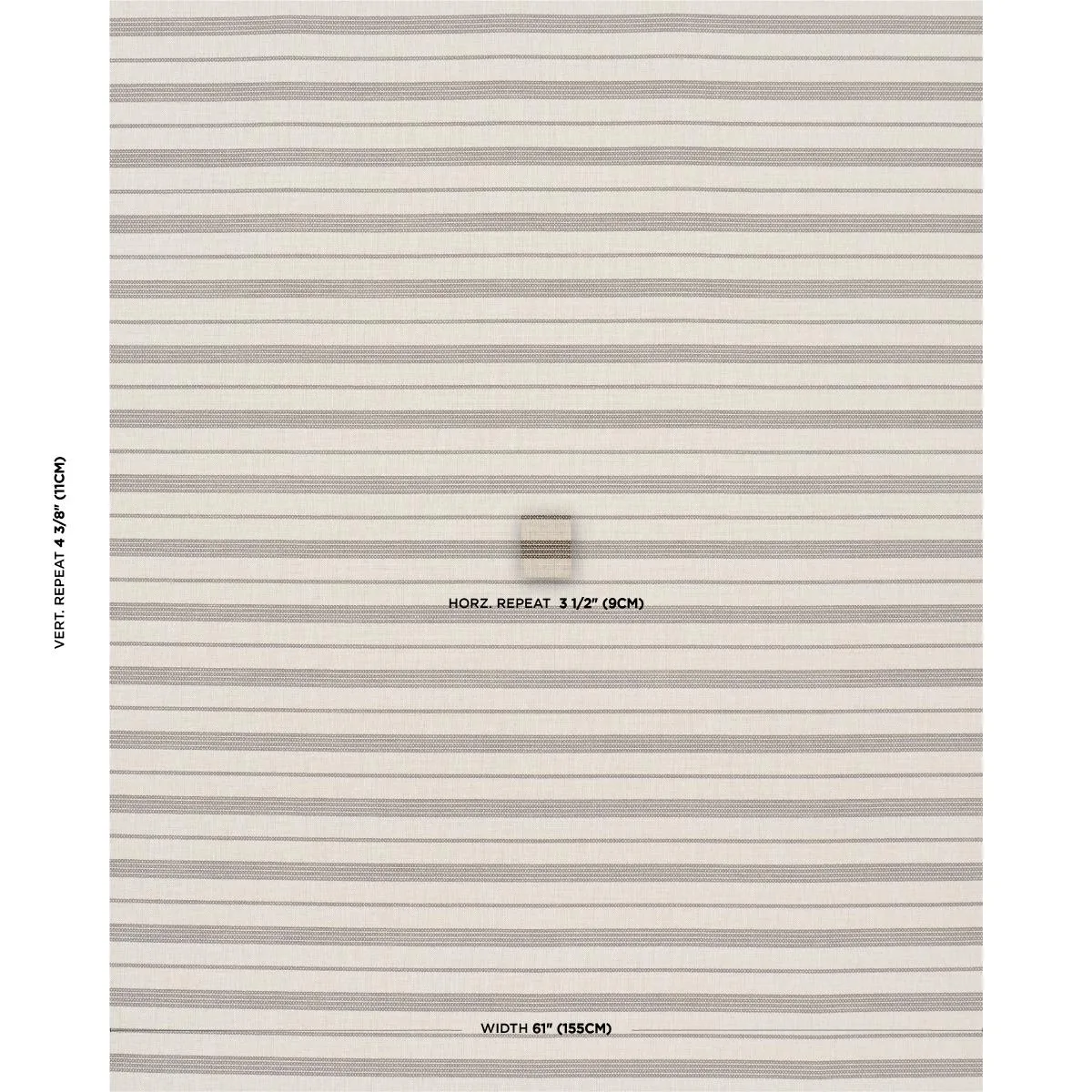 Schumacher 84273 Serra Mesa Indoor/Outdoor Stripe Burlap fabric swatch