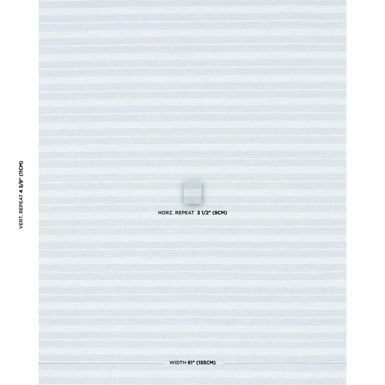 Schumacher 84271 Serra Mesa Indoor/Outdoor Stripe Chambray fabric swatch