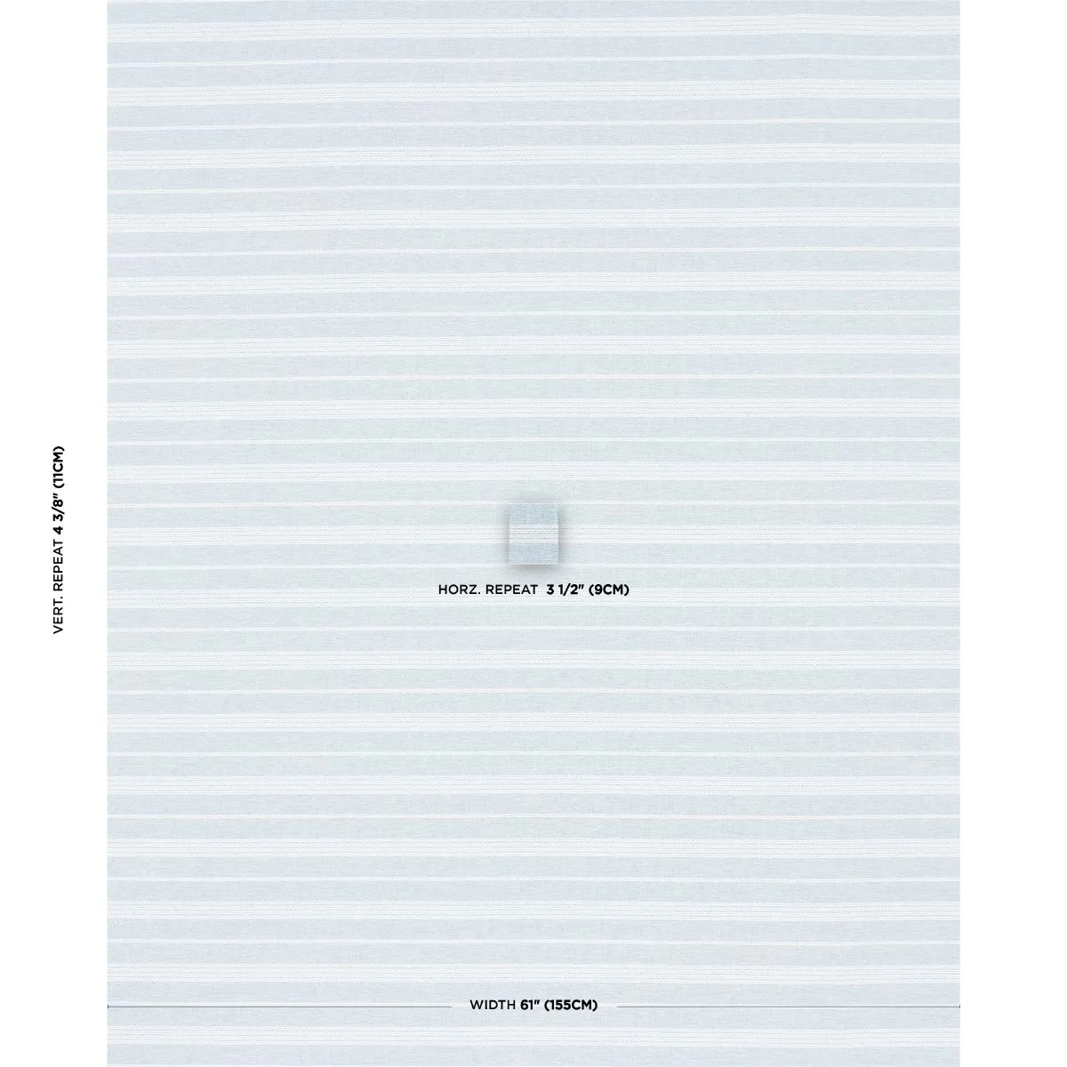 Schumacher 84271 Serra Mesa Indoor/Outdoor Stripe Chambray fabric swatch