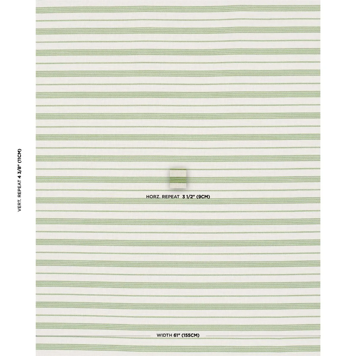 Schumacher 84272 Serra Mesa Indoor/Outdoor Stripe Verde fabric swatch