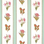 Schumacher 179640 Servilia Stripe Aqua fabric swatch