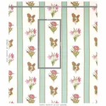 Schumacher 179640 Servilia Stripe Aqua fabric swatch