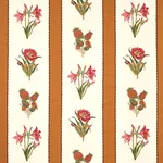 Schumacher 179642 Servilia Stripe Camel fabric swatch