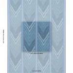 Schumacher 182771 Shabba Warp Print Blues fabric swatch