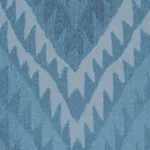 Schumacher 182771 Shabba Warp Print Blues fabric swatch