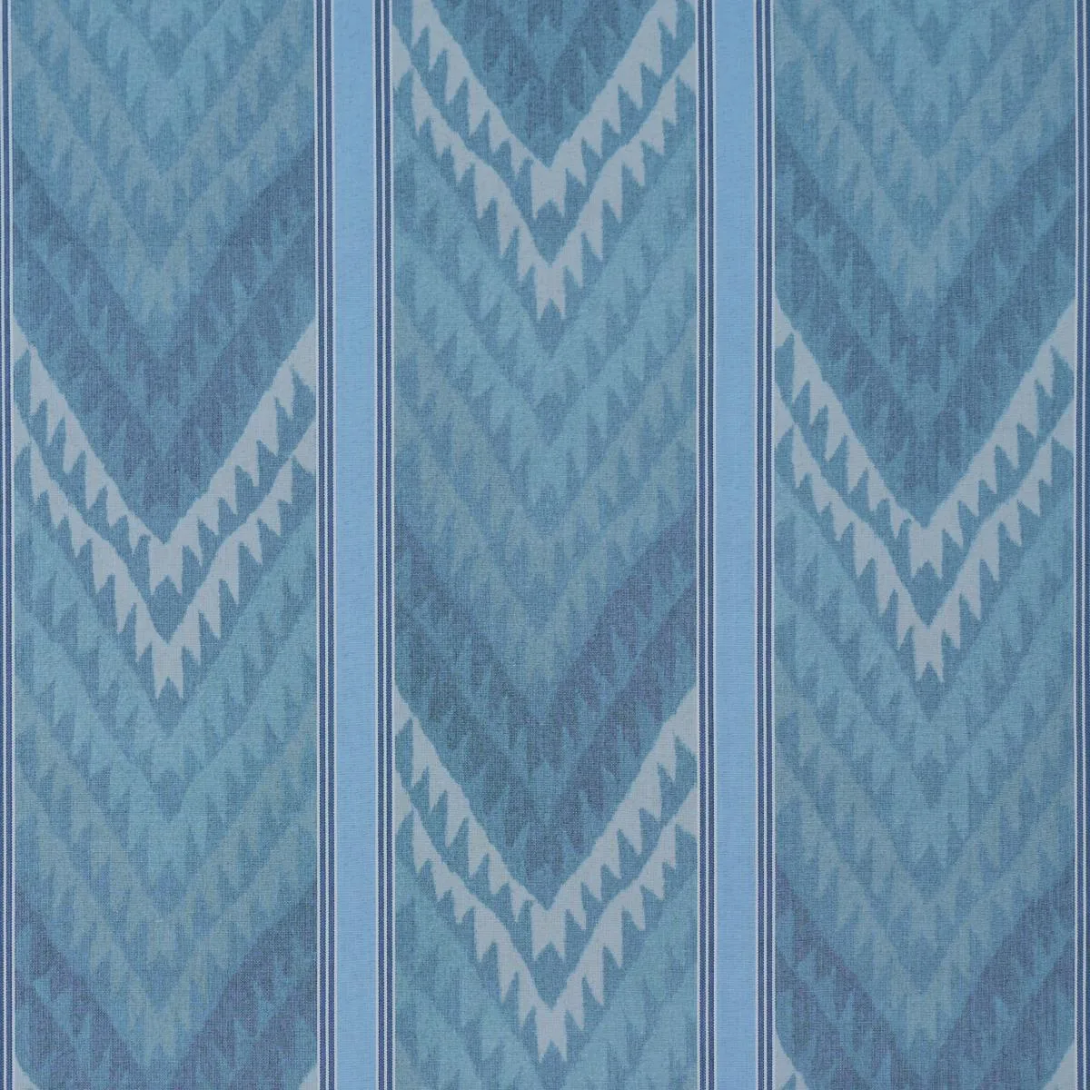 Schumacher 182771 Shabba Warp Print Blues fabric swatch