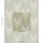 Schumacher 182770 Shabba Warp Print Leaf fabric swatch