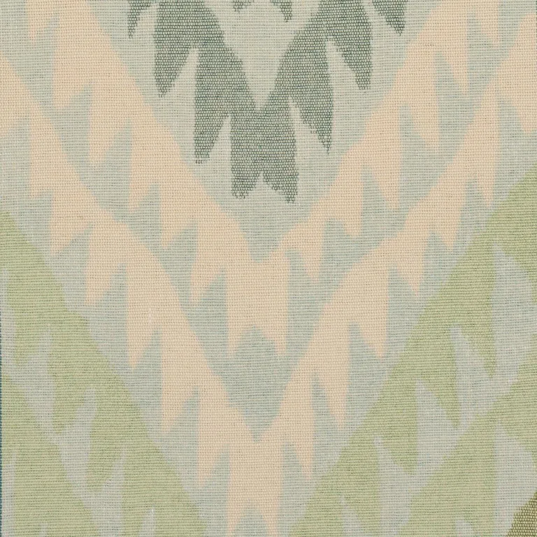 Schumacher 182770 Shabba Warp Print Leaf fabric swatch