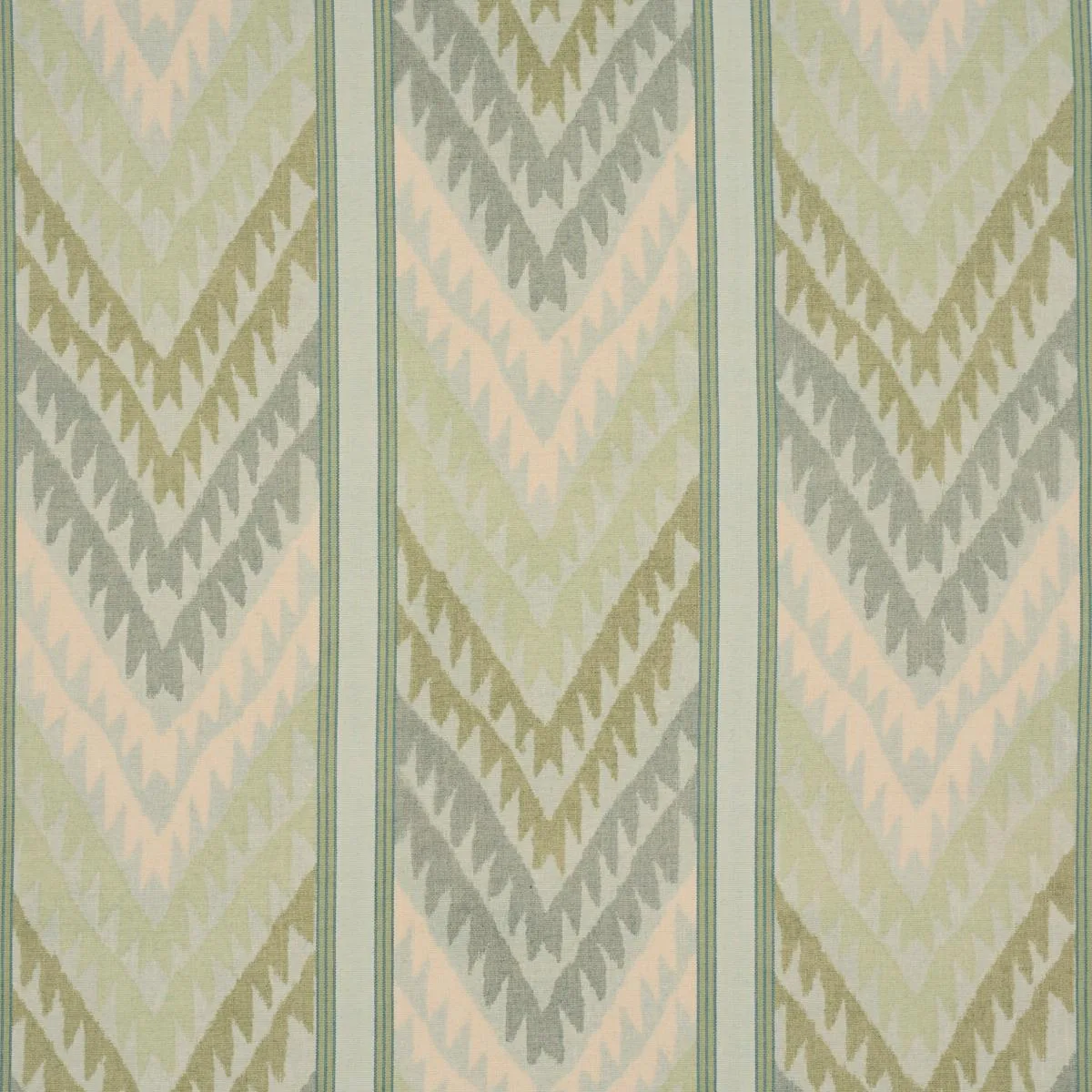 Schumacher 182770 Shabba Warp Print Leaf fabric swatch