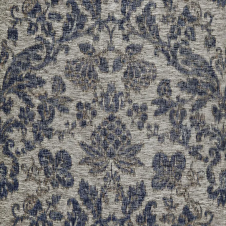 Schumacher 175410 Shalimar Sheer Indigo fabric swatch