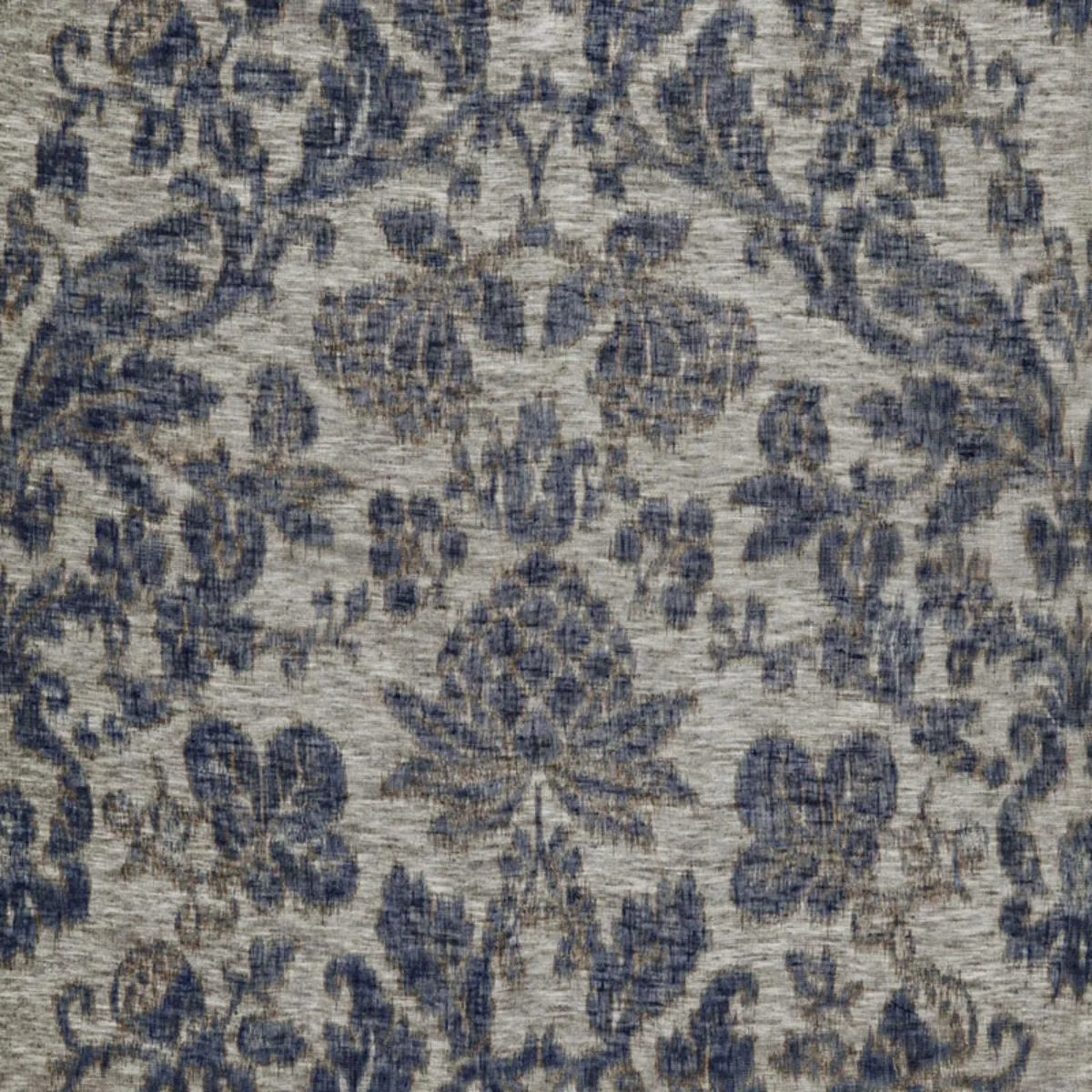 Schumacher 175410 Shalimar Sheer Indigo fabric swatch