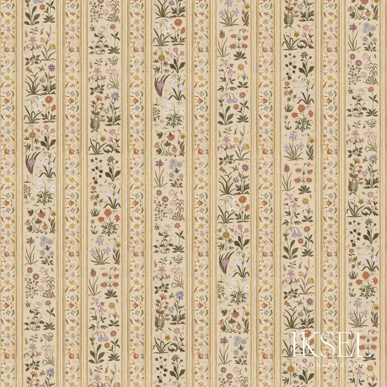 Schumacher RF924ACS01 Shalimar Stripe Cotton Original fabric swatch