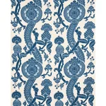 Schumacher 173902 Shalkar Indigo fabric swatch