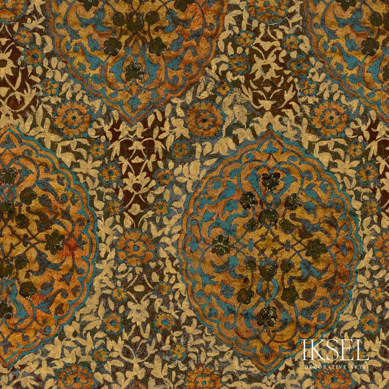 Schumacher RF213CS01 Shamsuddin Original fabric swatch
