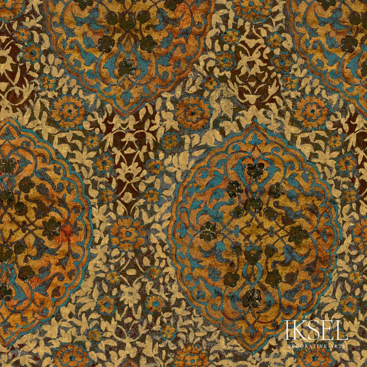 Schumacher RF213CS01 Shamsuddin Original fabric swatch