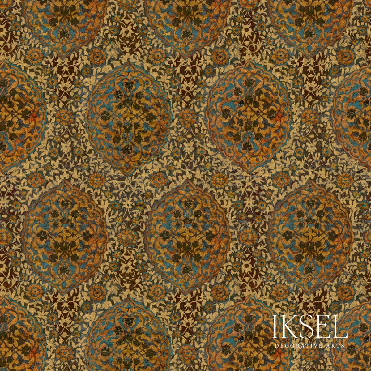 Schumacher RF213CS01 Shamsuddin Original fabric swatch