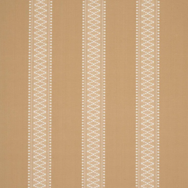 Schumacher 87202 Shannon Stripe Ochre fabric swatch