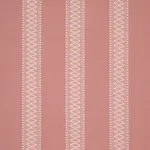 Schumacher 87201 Shannon Stripe Pink fabric swatch