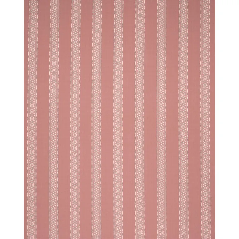 Schumacher 87201 Shannon Stripe Pink fabric swatch