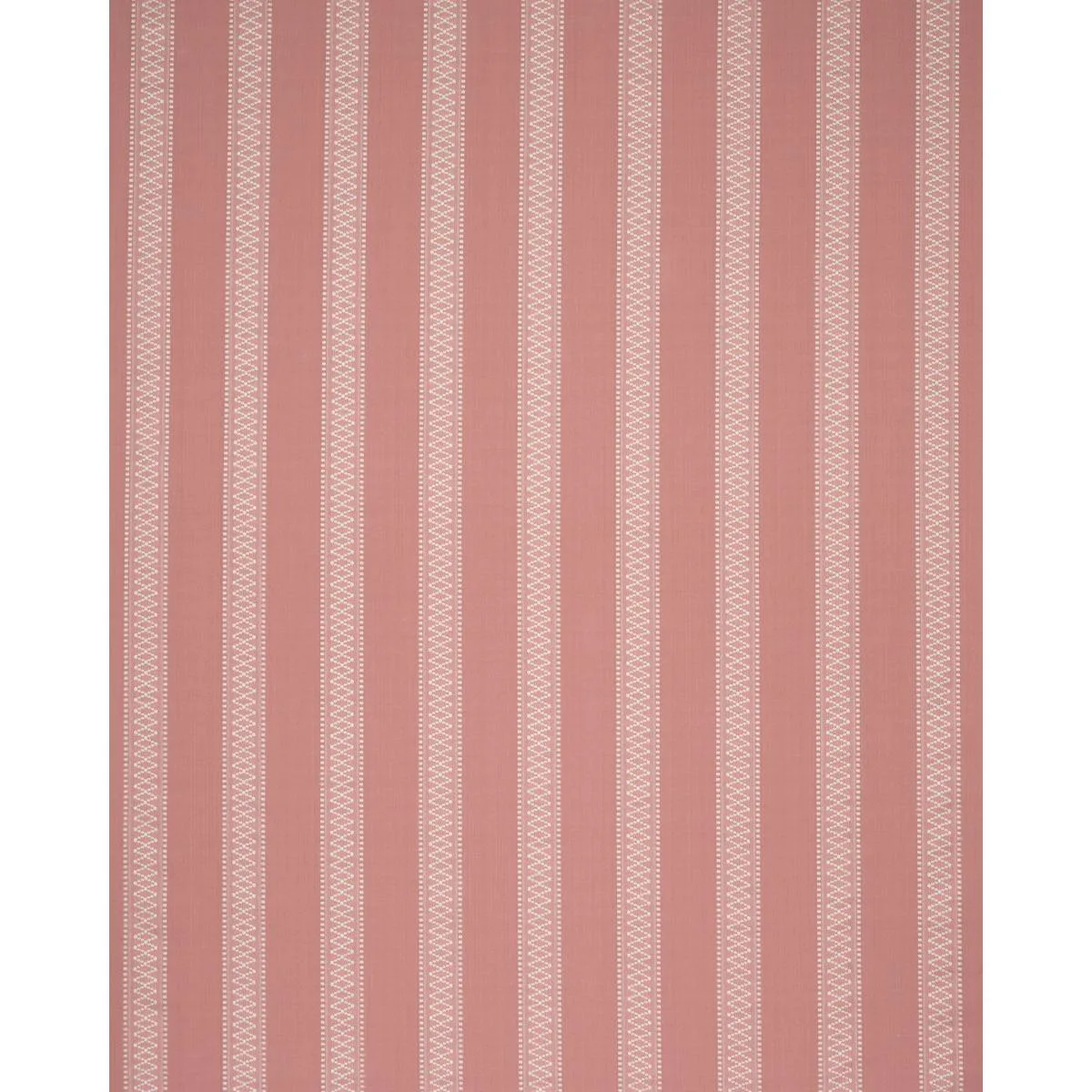 Schumacher 87201 Shannon Stripe Pink fabric swatch