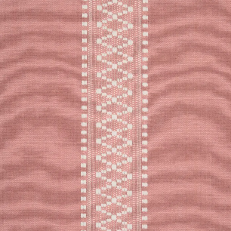 Schumacher 87201 Shannon Stripe Pink fabric swatch