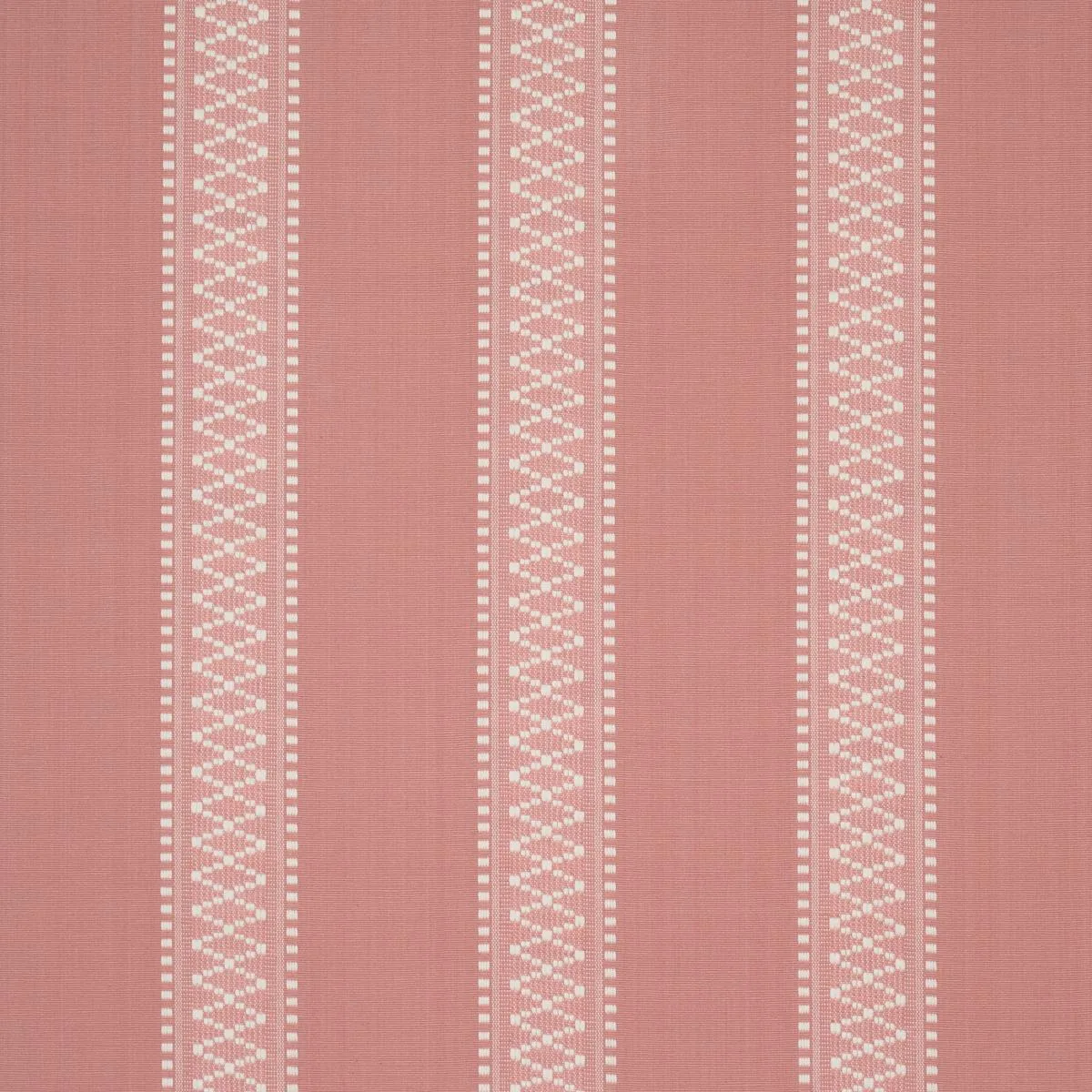 Schumacher 87201 Shannon Stripe Pink fabric swatch