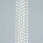 Schumacher 87200 Shannon Stripe Sky fabric swatch
