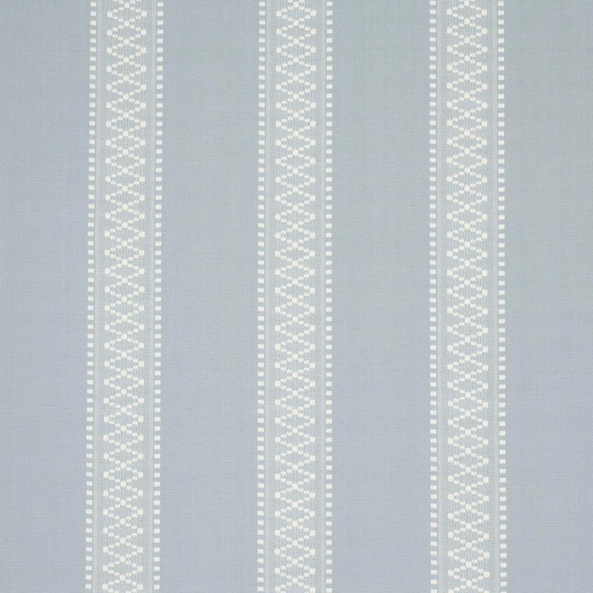 Schumacher 87200 Shannon Stripe Sky fabric swatch