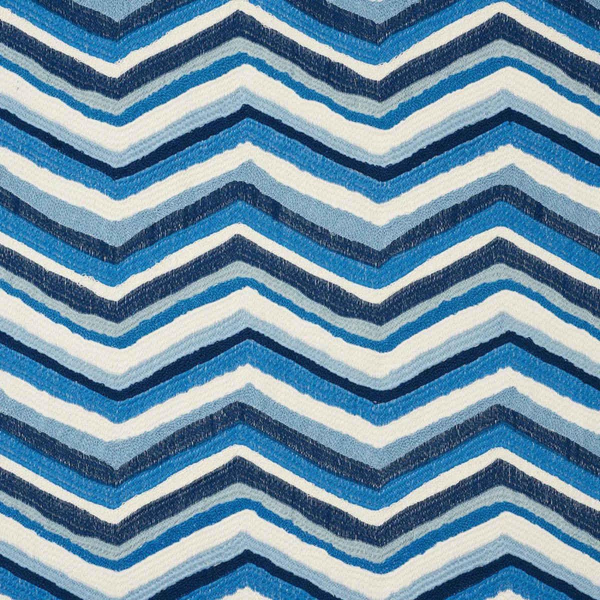 Schumacher 72471 Shasta Embroidery Blue fabric swatch