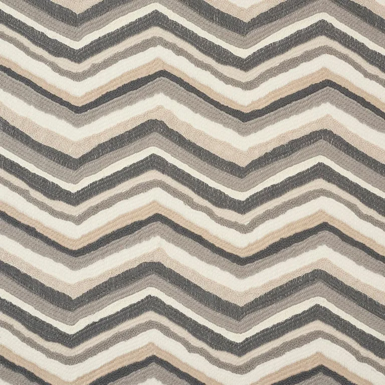Schumacher 72470 Shasta Embroidery Neutral fabric swatch
