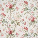 Schumacher 183142 She Walks In Beauty Chintz Rose fabric swatch
