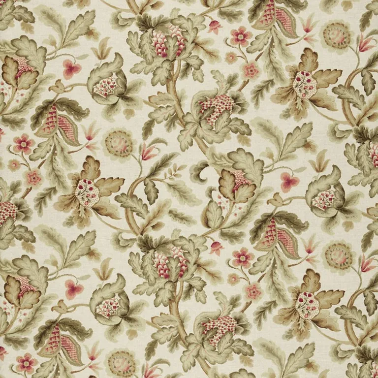 Schumacher 1305001 Shelton Tree Bisque fabric swatch