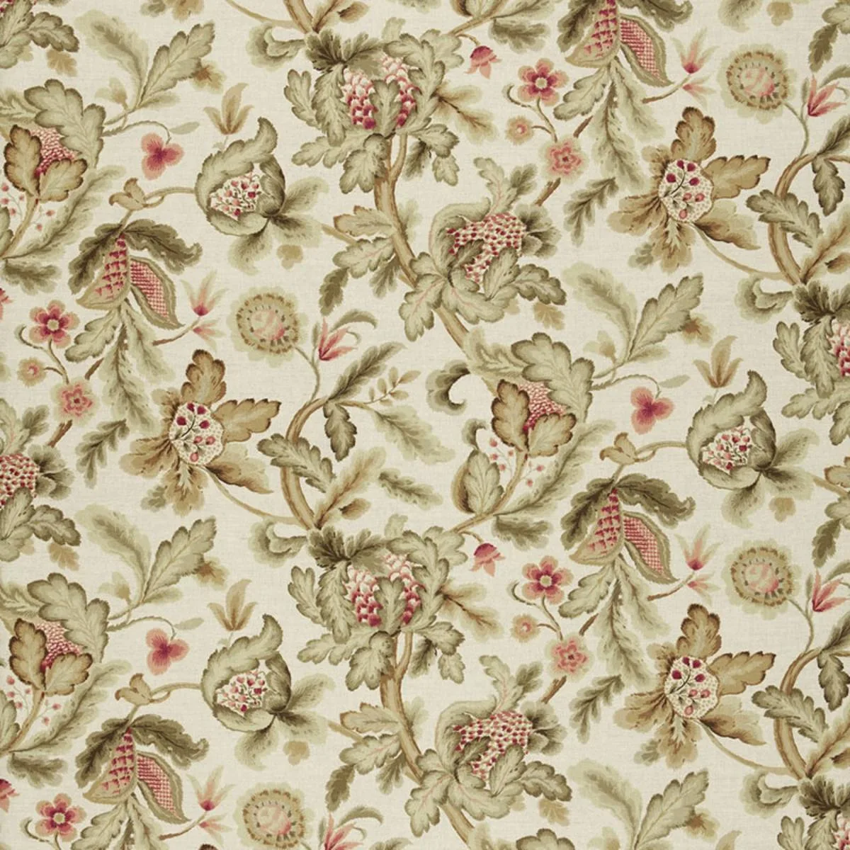 Schumacher 1305001 Shelton Tree Bisque fabric swatch