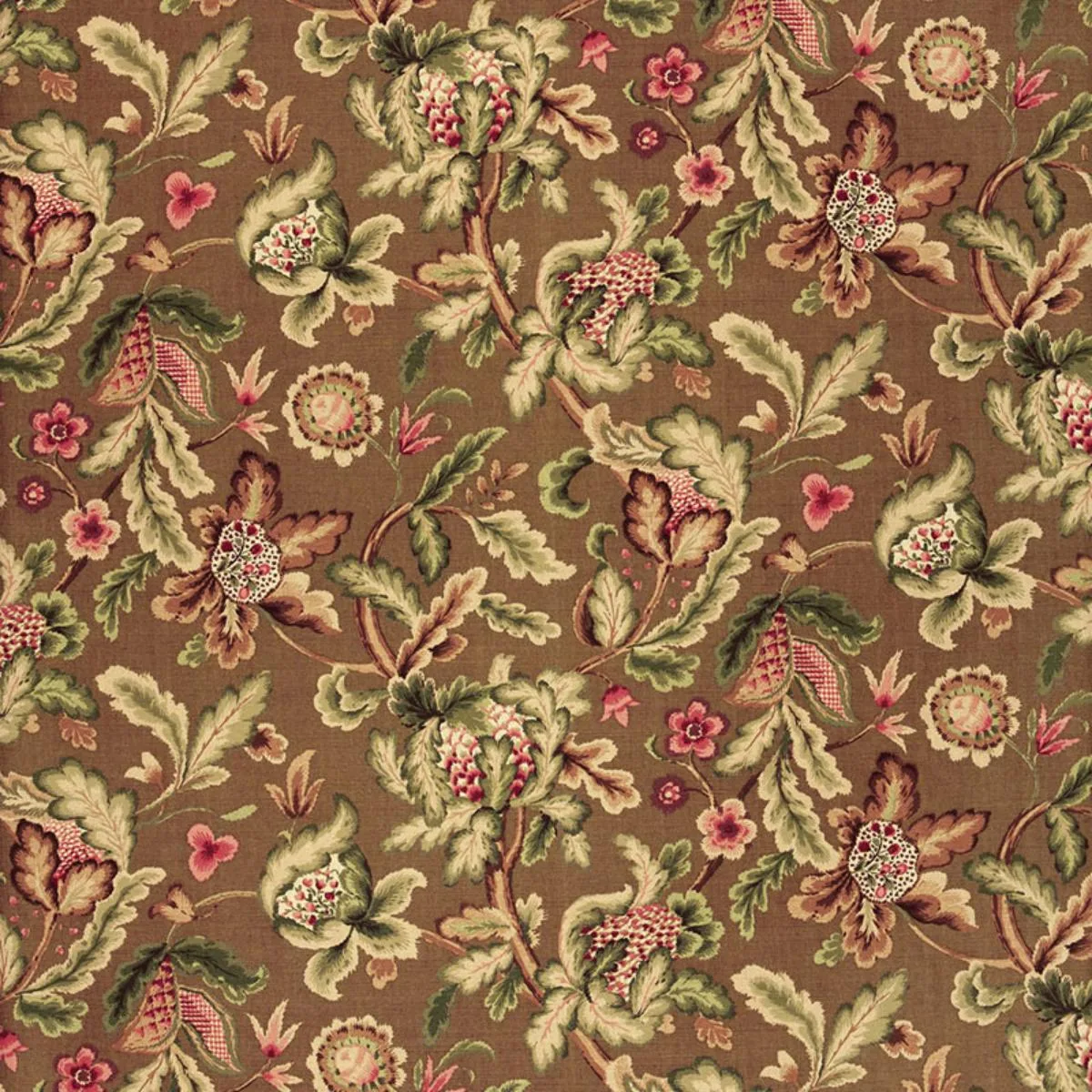 Schumacher 1305002 Shelton Tree Fawn fabric swatch
