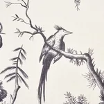 Schumacher 175806 Shengyou Toile Black fabric swatch