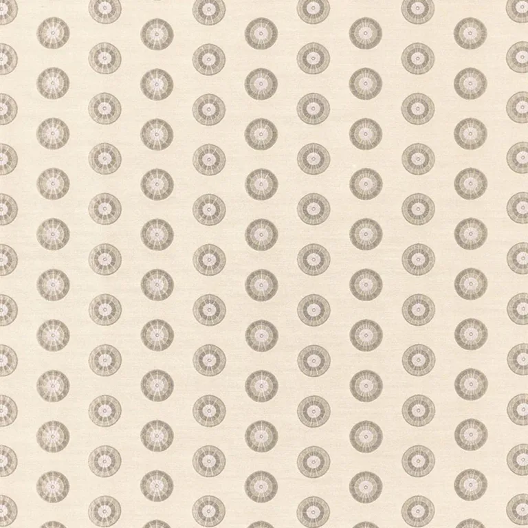 Schumacher 62242 Shibori Circle Ermine fabric swatch