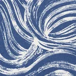 Schumacher 177490 Shio Blue fabric swatch