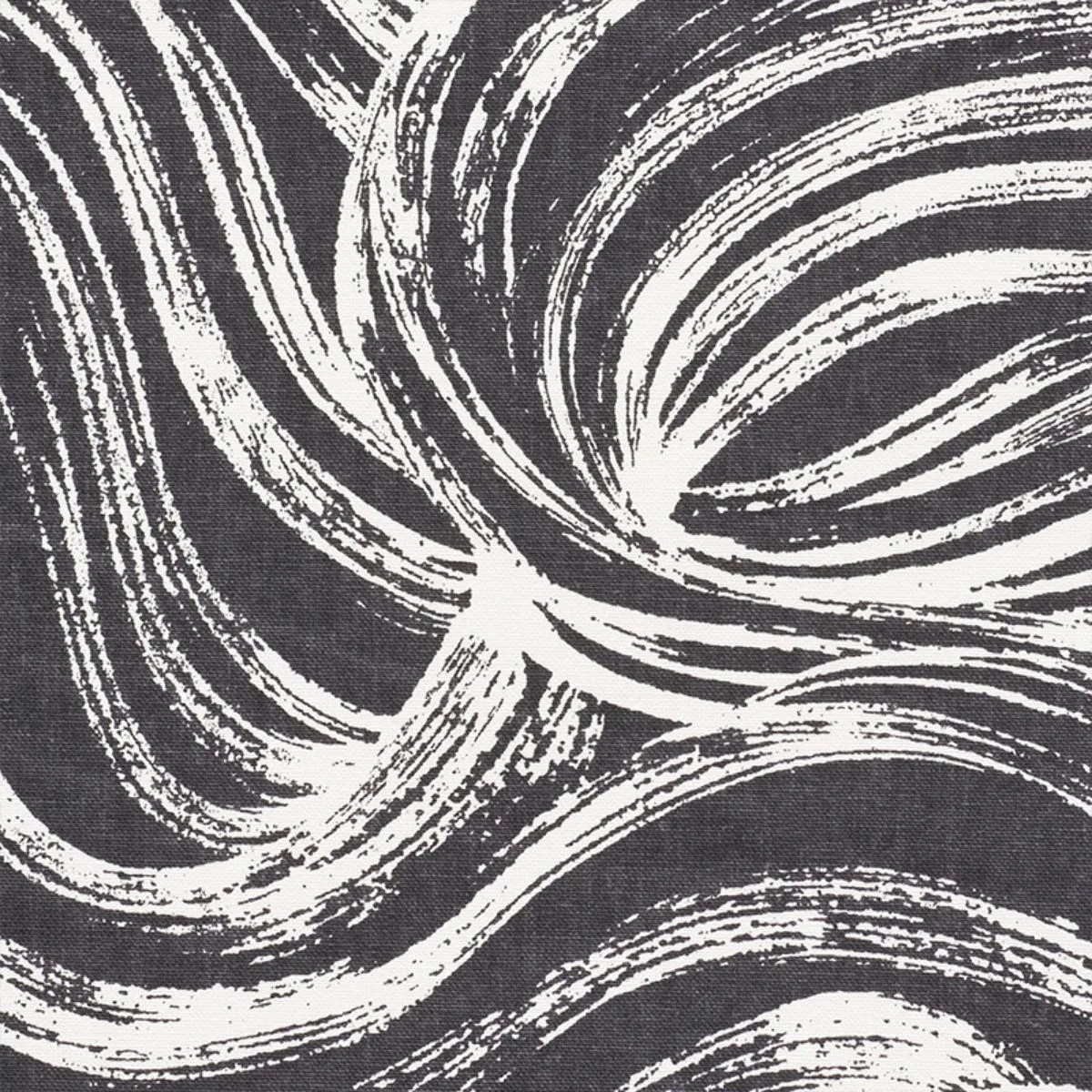Schumacher 177493 Shio Carbon fabric swatch