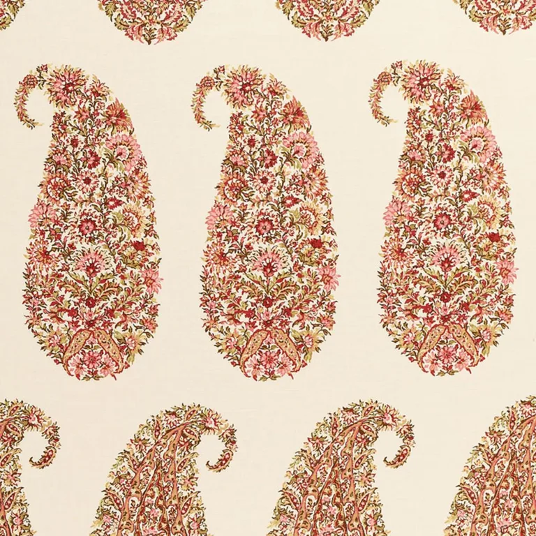 Schumacher 173781 Shirala Paisley Berry fabric swatch