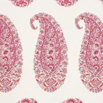 Schumacher 173785 Shirala Paisley Magenta fabric swatch