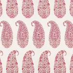 Schumacher 173785 Shirala Paisley Magenta fabric swatch