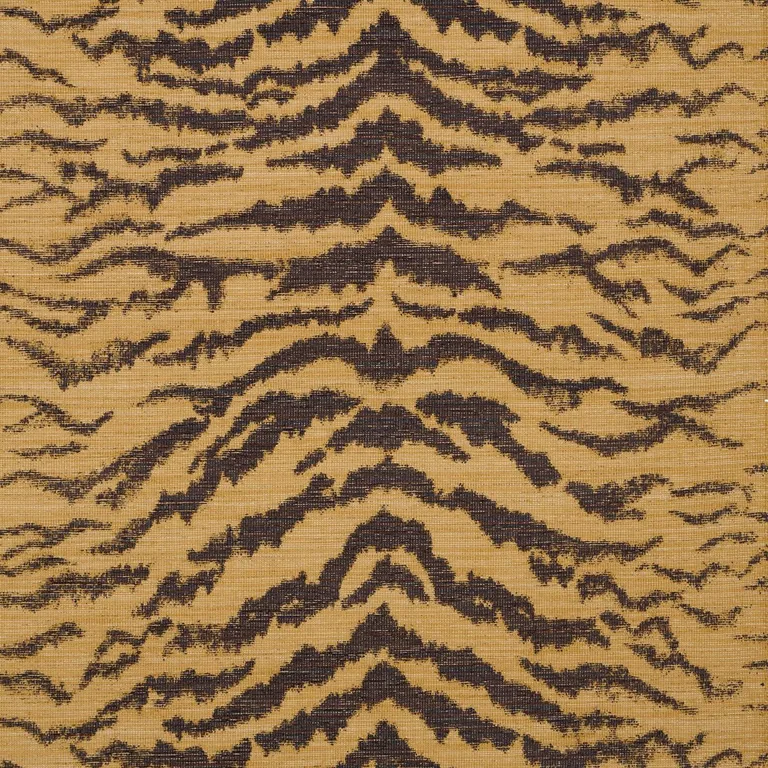 Schumacher 84650 Shivalik Hills Tiger Gold fabric swatch