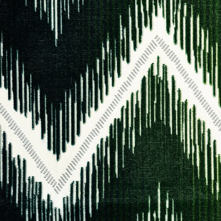 Schumacher 54864 Shock Wave Peacock fabric swatch