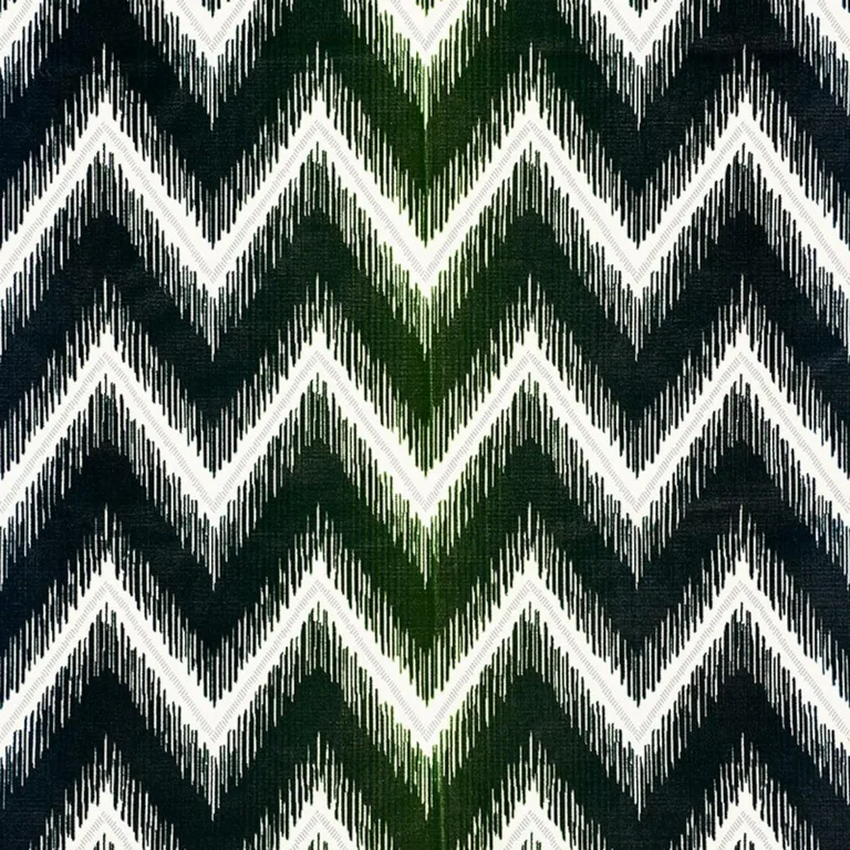 Schumacher 54864 Shock Wave Peacock fabric swatch
