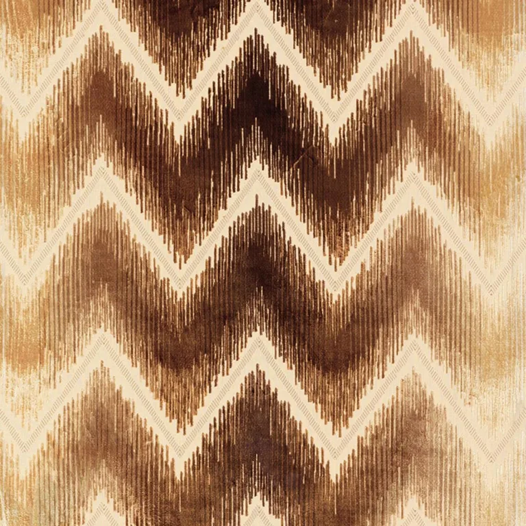 Schumacher 54861 Shock Wave Sand & Sable fabric swatch