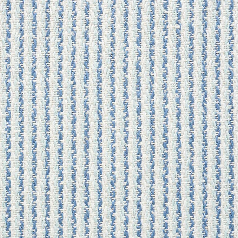 Schumacher 73852 Shoreline Stripe Sky fabric swatch