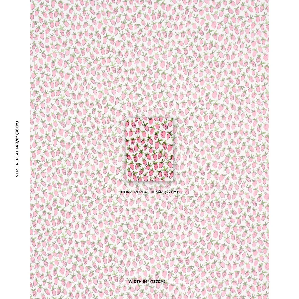 Schumacher 182191 Shortcake Indoor/Outdoor Pink fabric swatch