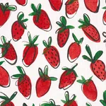 Schumacher 182190 Shortcake Indoor/Outdoor Red fabric swatch
